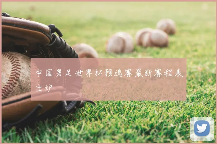 中国男足世界杯预选赛最新赛程表出炉