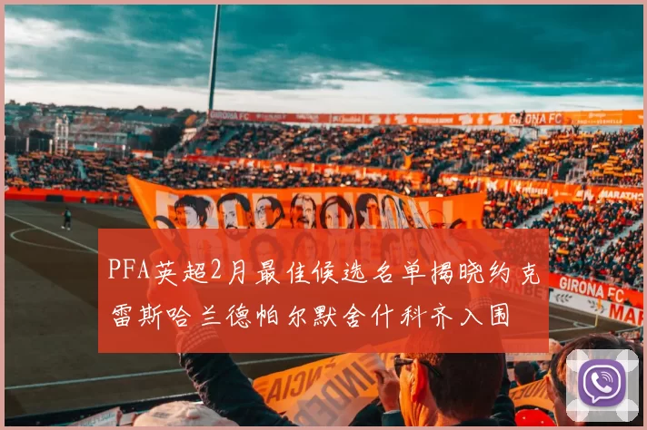 PFA英超2月最佳候选名单揭晓约克雷斯哈兰德帕尔默舍什科齐入围